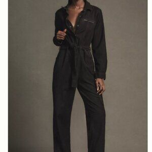 The Lonnie Cuffed Crop Jumpsuit by Pilcro - Size Large